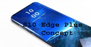 Samsung Galaxy S10 Edge Plus concept copy